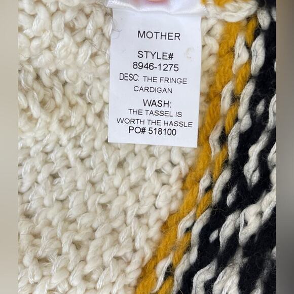 MOTHER The Fringe Cardigan The Tassel‎ is Worth the Hassle Size M NWT - Picture 6 of 7